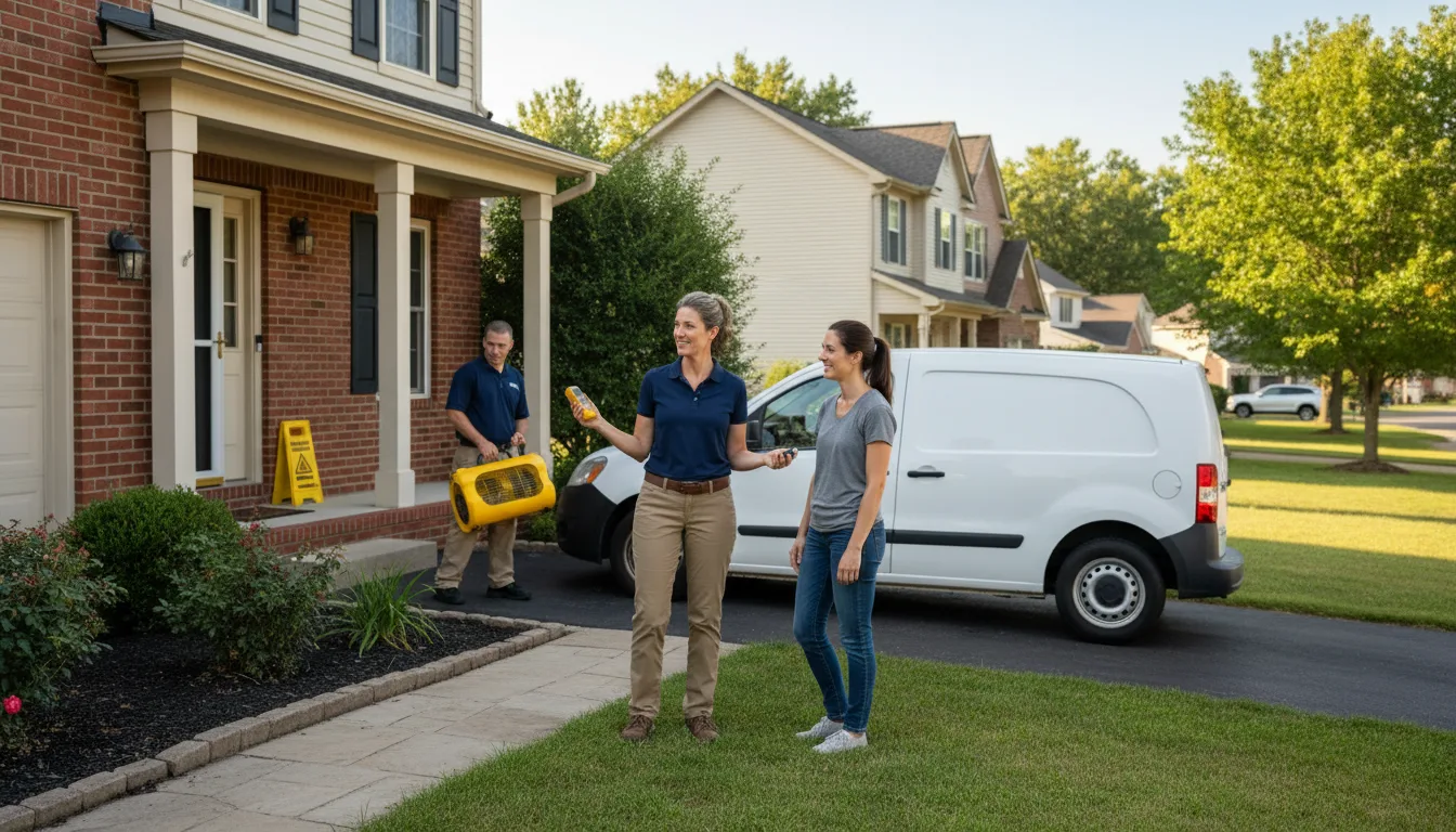 Residential water damage restoration in New Bethlehem, PA